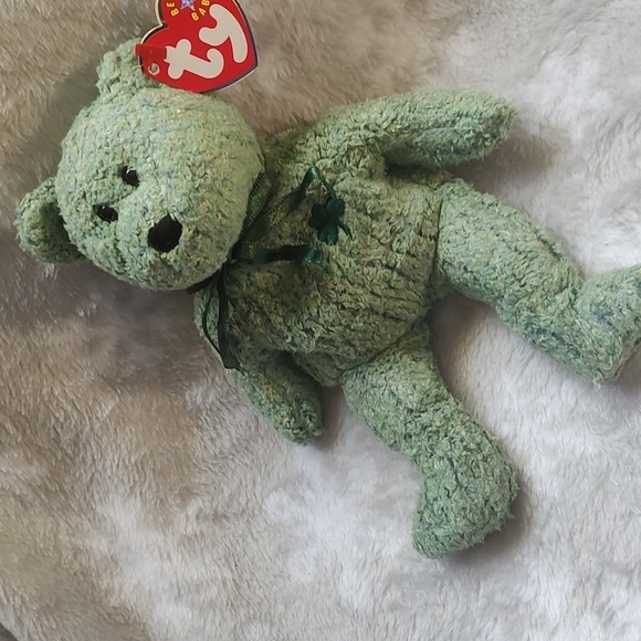 Shamrock ☘️🧸Ty, Beanie Baby Bear 🐻,2000 - Picture 4 of 9